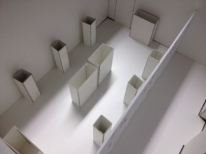 Scale model of Paul Scott exhibition room